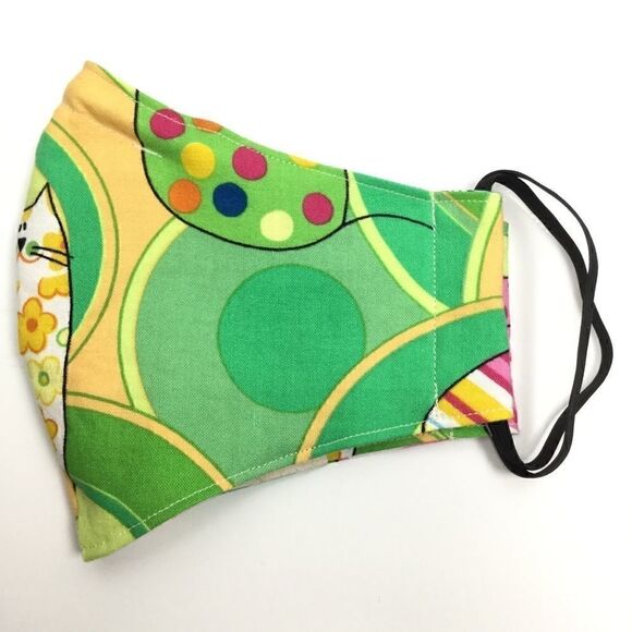 2/$15 - Cat Mask, Green Face Mask with Cats, Filti Filter - Picture 2 of 13